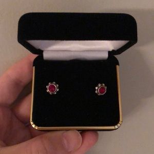 red brighton earrings